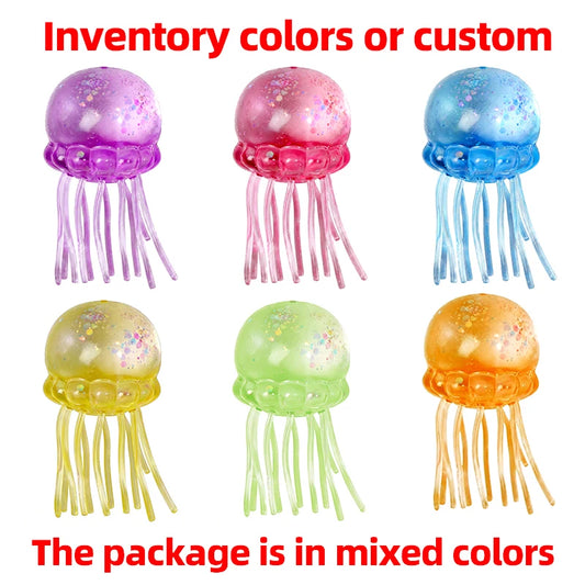 Small Malt Sugar Stress Ball Bulk Jellyfish Squishy Stress Relief Toys Stress Relief Toys for Adults Fidget Toys Relieve Stress