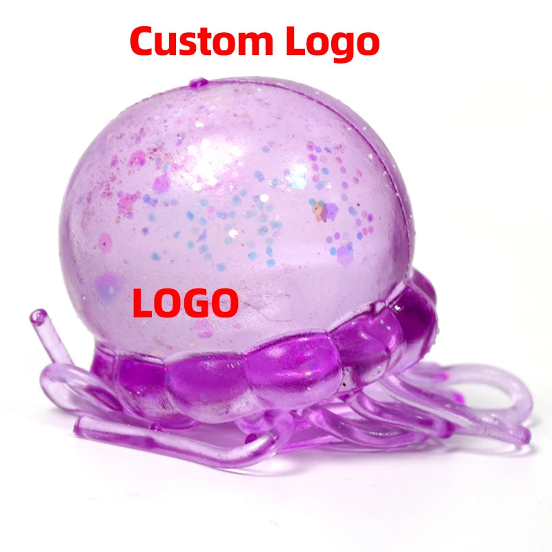 Small Malt Sugar Stress Ball Bulk Jellyfish Squishy Stress Relief Toys Stress Relief Toys for Adults Fidget Toys Relieve Stress