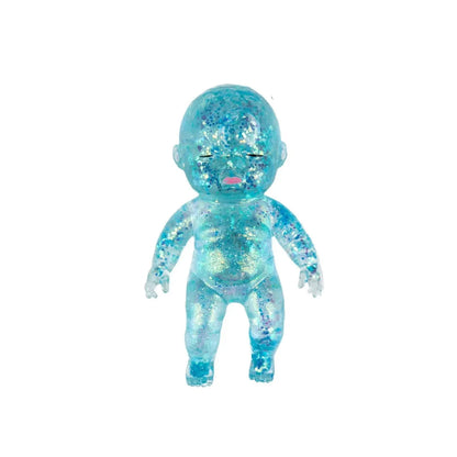 Melanth Glitter Baby Squishy Toy Natasha Slow Rebound TPR Moltose Squeeze Doll Stress Relief Fidget Toy for Anxiety Relief 14+