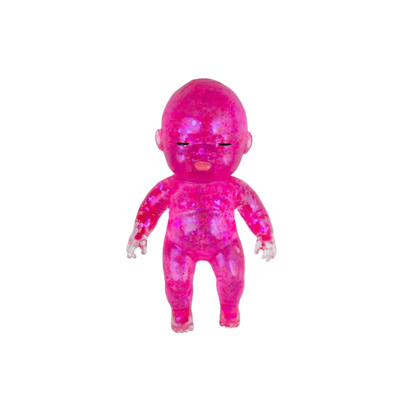 Melanth Glitter Baby Squishy Toy Natasha Slow Rebound TPR Moltose Squeeze Doll Stress Relief Fidget Toy for Anxiety Relief 14+