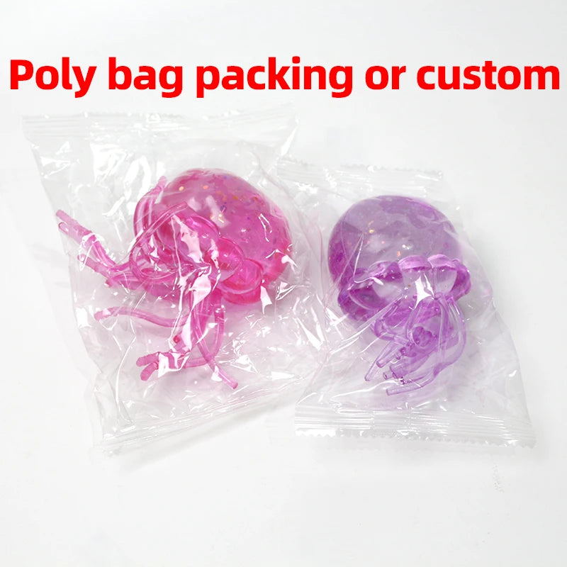 Small Malt Sugar Stress Ball Bulk Jellyfish Squishy Stress Relief Toys Stress Relief Toys for Adults Fidget Toys Relieve Stress