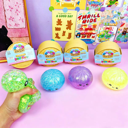 Squishy Steamed Buns Bao Large Mystery Dumpling Toy Blind Box Knead Dough Squishie Food Super Soft Squishy Bun Antistress Toy